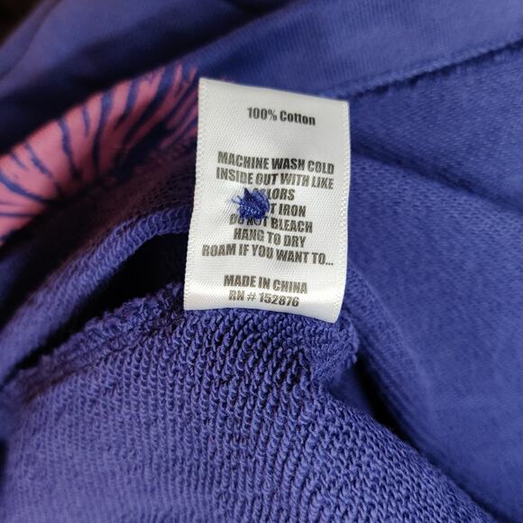 Pleasures Now Freeze Blue Cardigan Sweater Spore Print Large Streetwear Indie - Picture 9 of 13